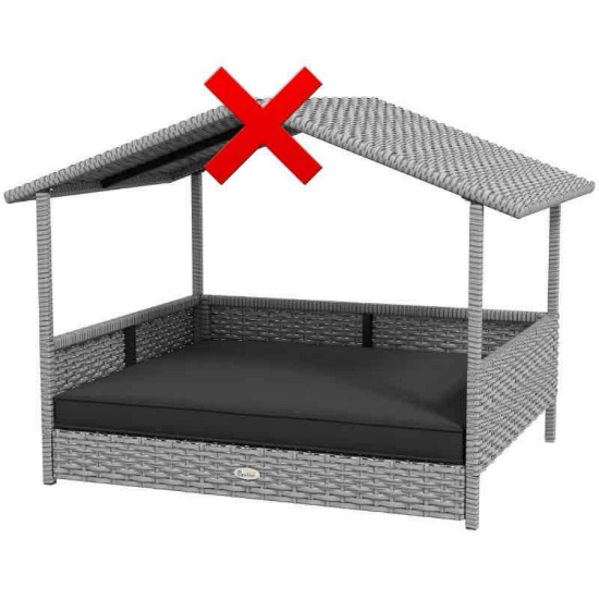 PawHut Wicker Dog House