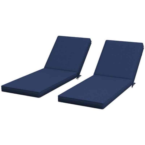 Outsunny 2-Piece Patio Chair Cushions with Backrests