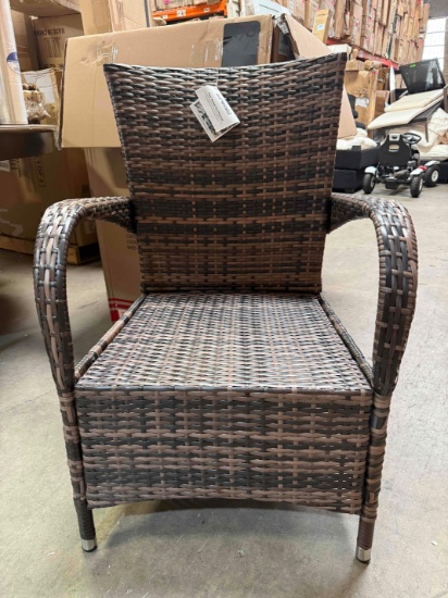 Direct Wicker Cordella Set 2 Patio Chairs Brown