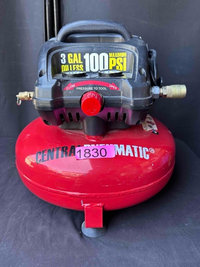 3 gal. 1/3 100 PSI Oilless Pancake Air Compressor