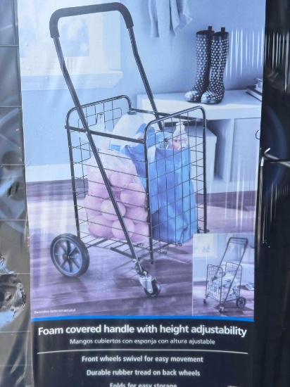 MainStays Adjustable Utility Shopping Cart