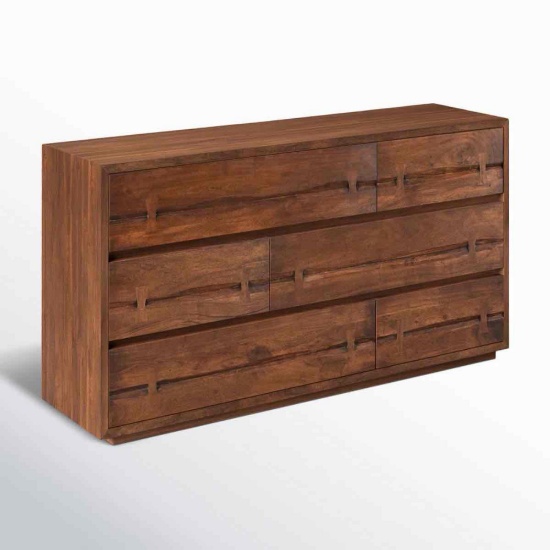 Broughton Solid Wood 68'' W 6 - Drawer Dresser