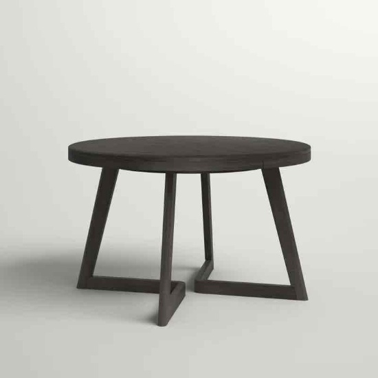 Enzo Ash Round Solid Wood Base Dining Table
