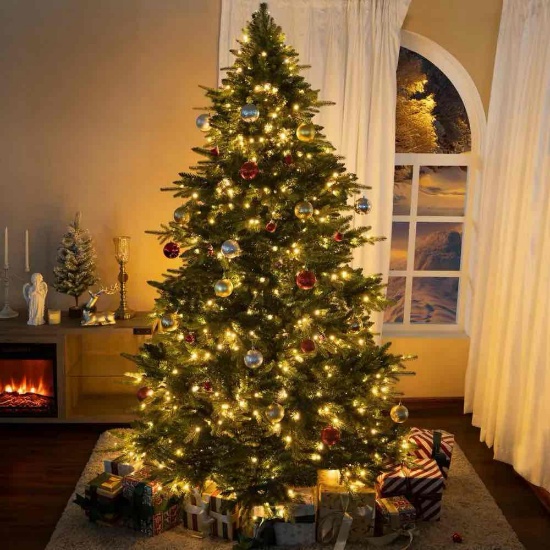 6.5ft LED Prelit Artificial Christmas Tree