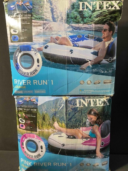 Set of 2 Intex River Run I Inflatable Water Lounge Tube