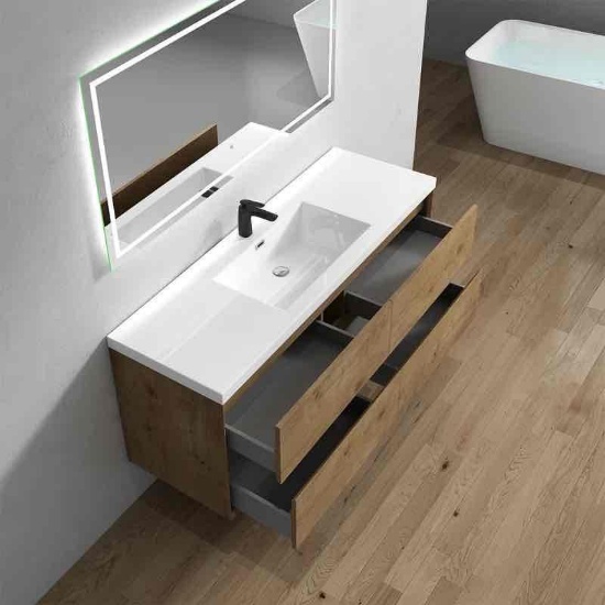 Acrylic Top Seavy 59.25'' Single Bathroom