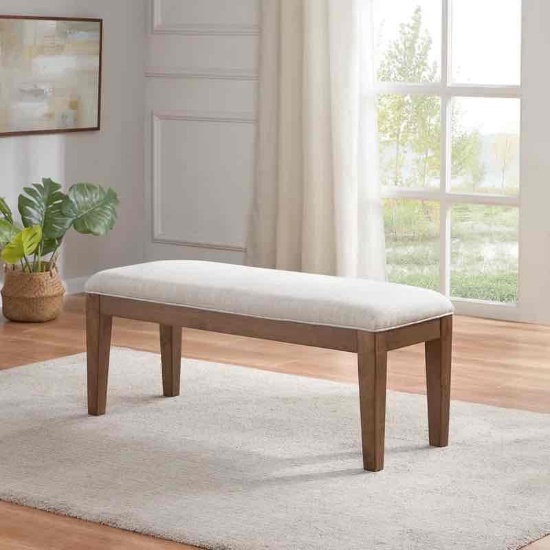 Isaura Polyester Upholstered Bench