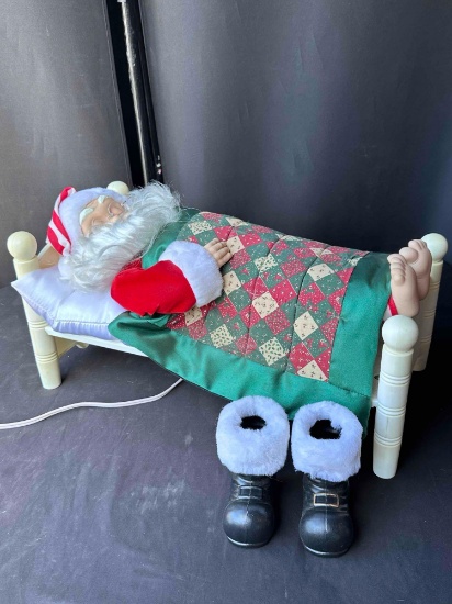 Electronic Sleeping Santa