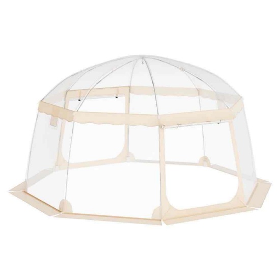 Sports Tent Instant Pop-Up Tent Shelter Weather Proof 12-15 People Clear