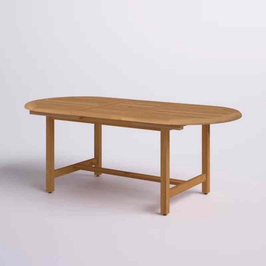 Rafael Extendable Oval Teak Outdoor Dining Table