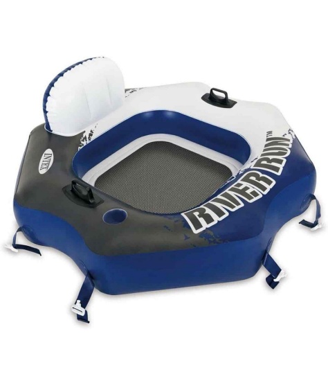 2Pack Intex River Run Connect Lounge Inflatable Tube 1 person