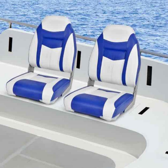 High Back Boat Seat with High-Density Sponge Cushion