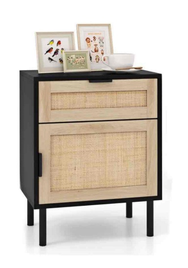 Giantex Rattan Nightstand