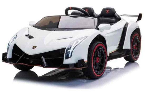 Lamborghini Veneno 24V (2x12V) Ride On Cars 4x4 Upgraded Leather Seats Rubber Tires with Remote
