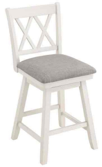 Home Brookline Swivel Bar Stool Chair with 360 Turn Mechanism
