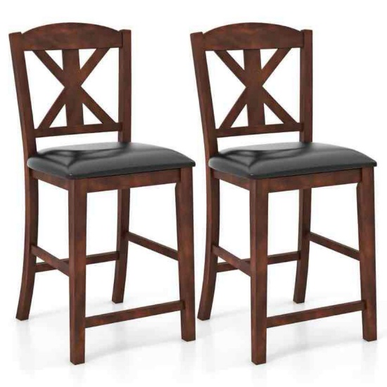 Giantex Wood Bar Stools Set