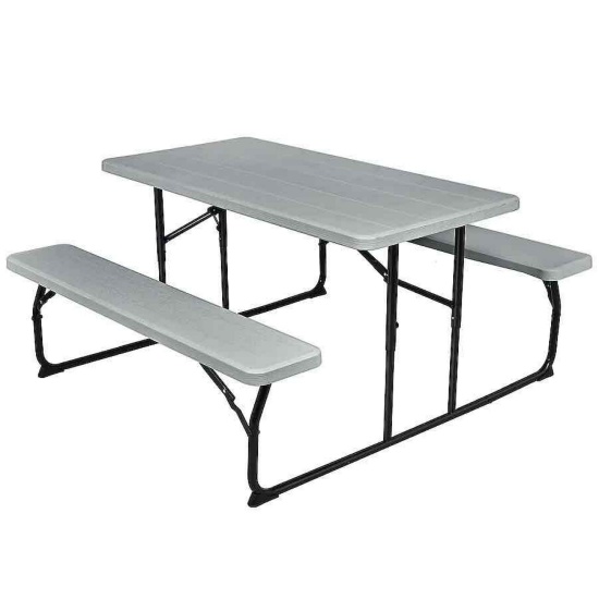 Costway Giantex Folding Picnic Table Bench Set