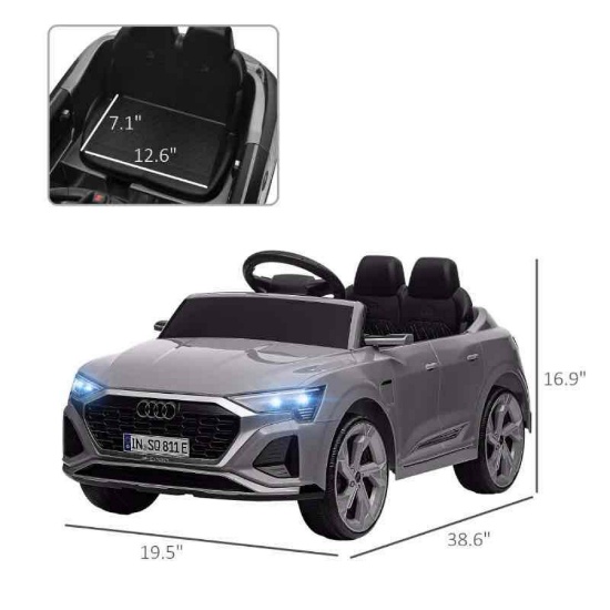 Qaba Audi Q8 e-tron Sportback Licensed 12V Battery Powered