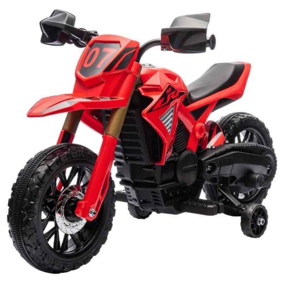 Qaba 6V Kids Motorcycle with Training Wheels