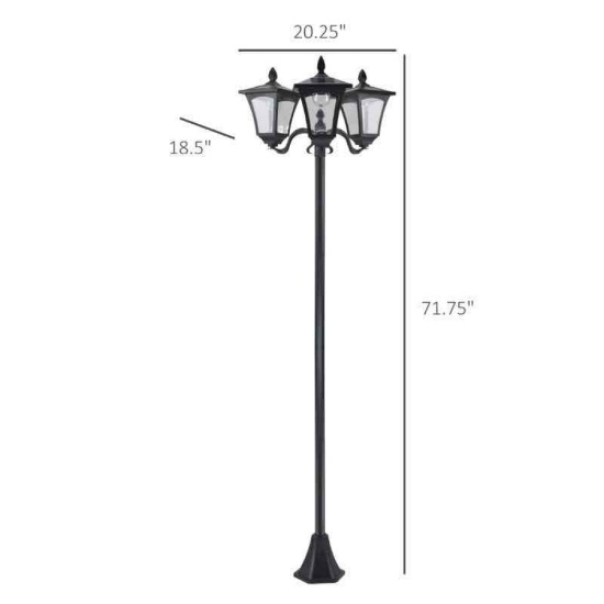 Outsunny Outdoor Lamp Post Lights
