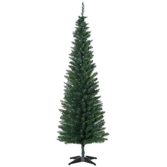 HOMCOM 6' Artificial Pencil Christmas Tree