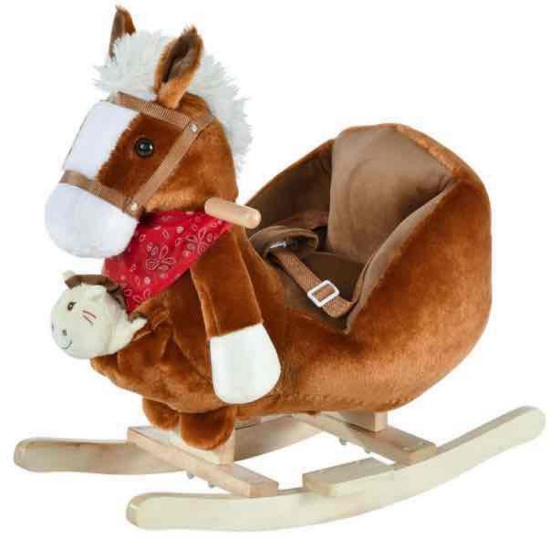 Qaba Kids Ride-On Rocking Horse Toy