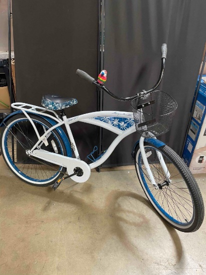 26" MARGARITAVILLE WHITE/BLUE BIKE