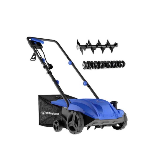 Westinghouse 13-Inch 12 Amp 2-in-1 Corded Electric Dethatcher and Aerator