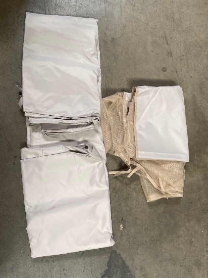 Cover Feet Gazebo Replacement Top With Air Vent And Drainage Holes-Beige