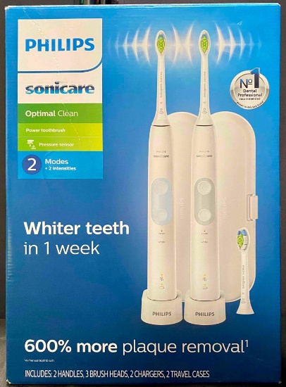 Phillips Sonicare Electric Toothbrush 2Pack