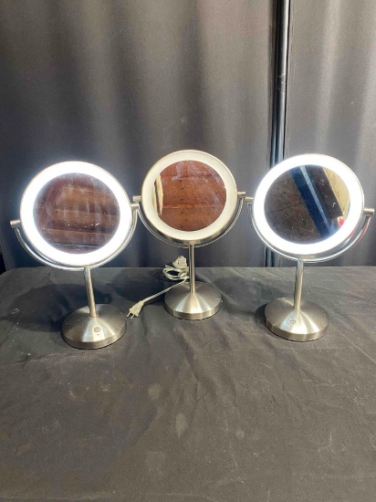 Lot of Conair Double-Sided Lighted Makeup Mirror