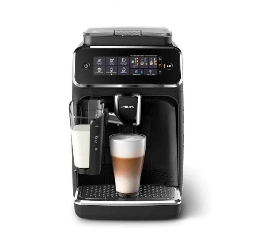 Philips 3200 Series Fully Automatic Espresso Machine w/ LatteGo, Black