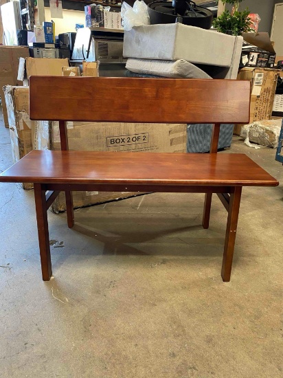 39.5 W x 30 H Wooden Bench