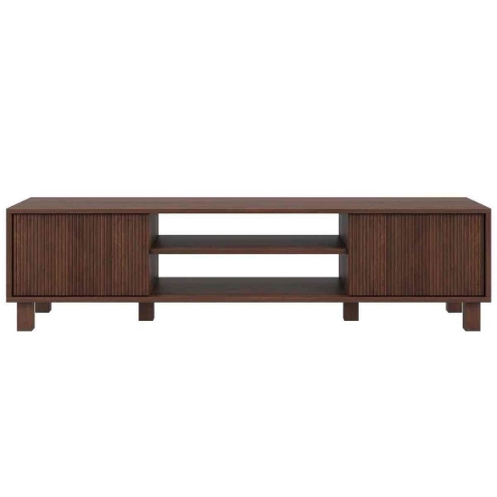 Merlino Solid and Manufactured Wood TV Stand with Cable Management