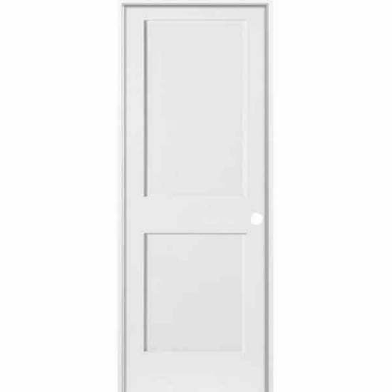 30 in. x 80 in. MDF Series 5-Panel Right-Handed Solid Core Smooth Primed Composite Single Prehung