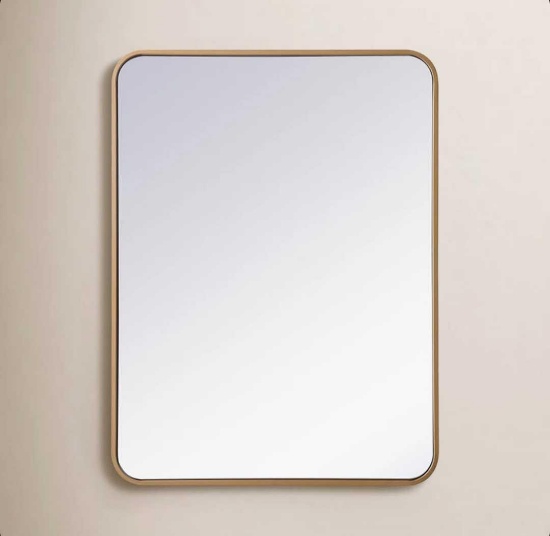 Sabine Metal Rounded Rectangle Wall Mirror