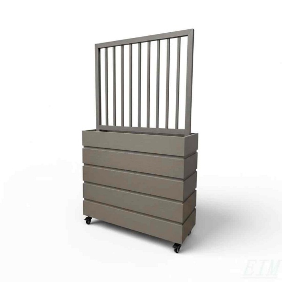 Terrace Divider Planter - Grey Brown