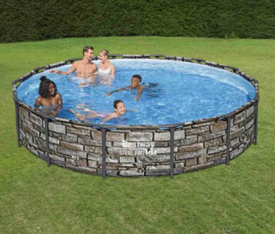 Bestway Steel Pro Max 14' x 33" Backyard Pool Set