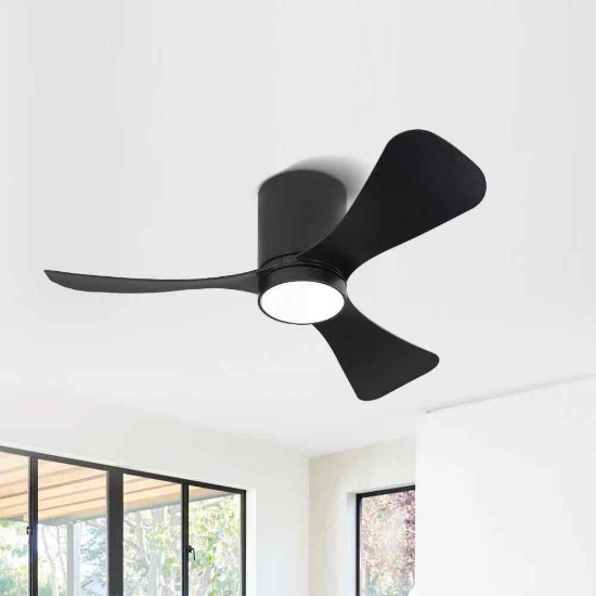 42 In Outdoor Ceiling Fan with Light Waterproof ABS Blades 6-Speed Reversible DC Motor Dimmable 3