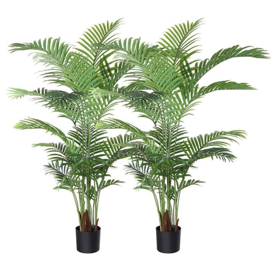 Adcock Artificial Palm Tree in Pot (Set of 2)