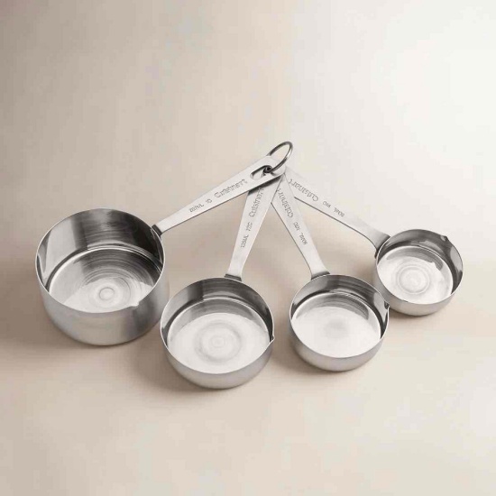 Cuisinart 4-Pieces Stainless Steel Measuring Cup Set