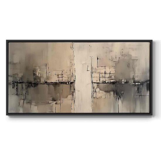 Abstract Series-XXXVIII- Framed Gallery Wrapped Canvas -Ready to Hang