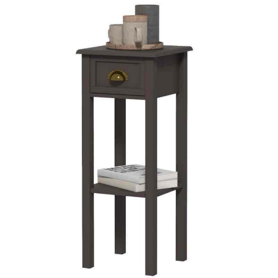 HOMCOM 2-Tier Side Table with Drawer and Shelf, End Table for Living Room and Hallway