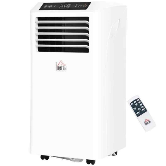 HOMCOM 8000BTU Mobile Portable Air Conditioner with Cooling, Dehumidifier, and Ventilating with