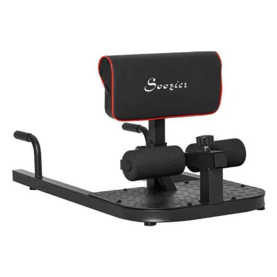 Soozier 3 in 1 Padded Push Up Sit Up Squat Machine Home Gym Fitness Equipment