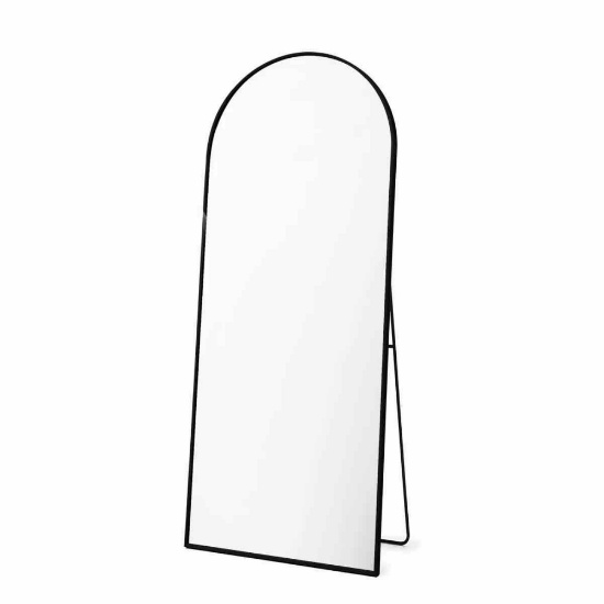 Oversized Arch Floor Mirror with Stand, 41x81 In Wall Mirror