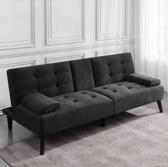 Adjustable Loveseat Sleeper With Retractable Cup Holders