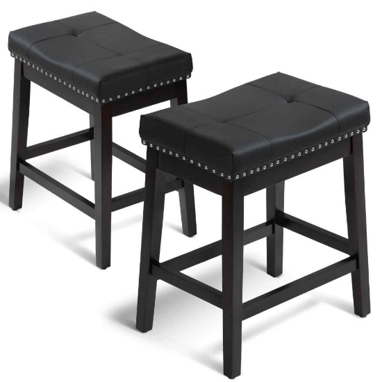 2 pcs Bar Stool 330 lbs Capacity