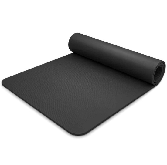 Exercise Yoga Mats 73"x32" Gym Pilates Non Slip Meditation Fitness w/Carry Strap