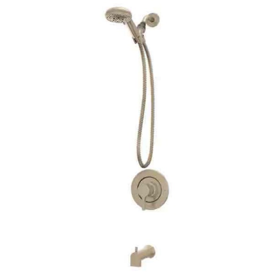 MOEN Beric Single Handle 5-Spray Tub and Shower Faucet 1.75 GPM in. Bronzed Gold